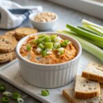 Featured image of Buffalo Chicken Dip in a white bowl