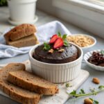 Featured image showing a moist and rich vegan chocolate cake.