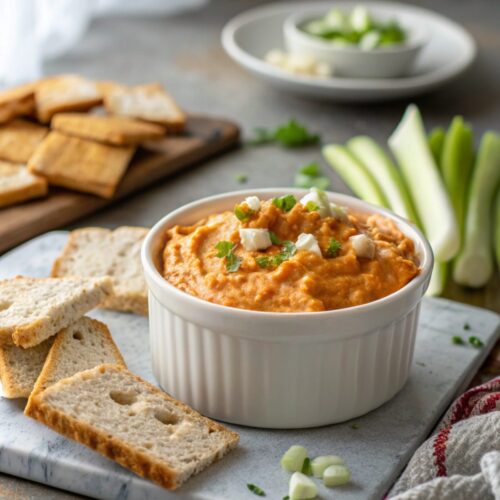 SEO-friendly alt text describing the featured image, including buffalo chicken dip recipe