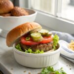 Close-up of the irresistible crack burgers recipe, highlighting its cheesy, juicy layers.