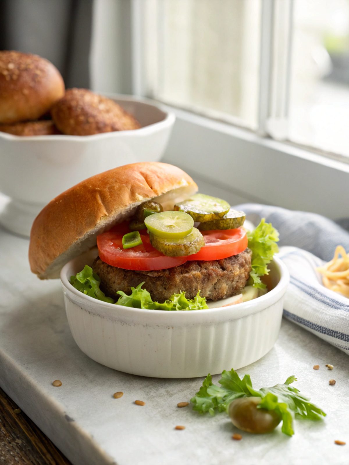 Close-up of the irresistible crack burgers recipe, highlighting its cheesy, juicy layers.