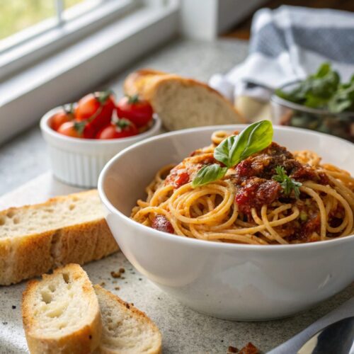 Million dollar spaghetti recipe's served dish