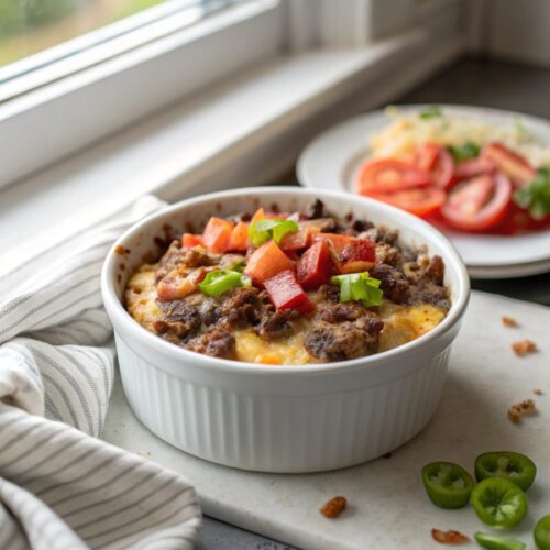 Delicious image of Keto Bacon Cheeseburger Casserole