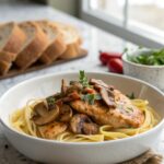 SEO-friendly alt text describing the featured image of the Chicken Marsala Recipe.