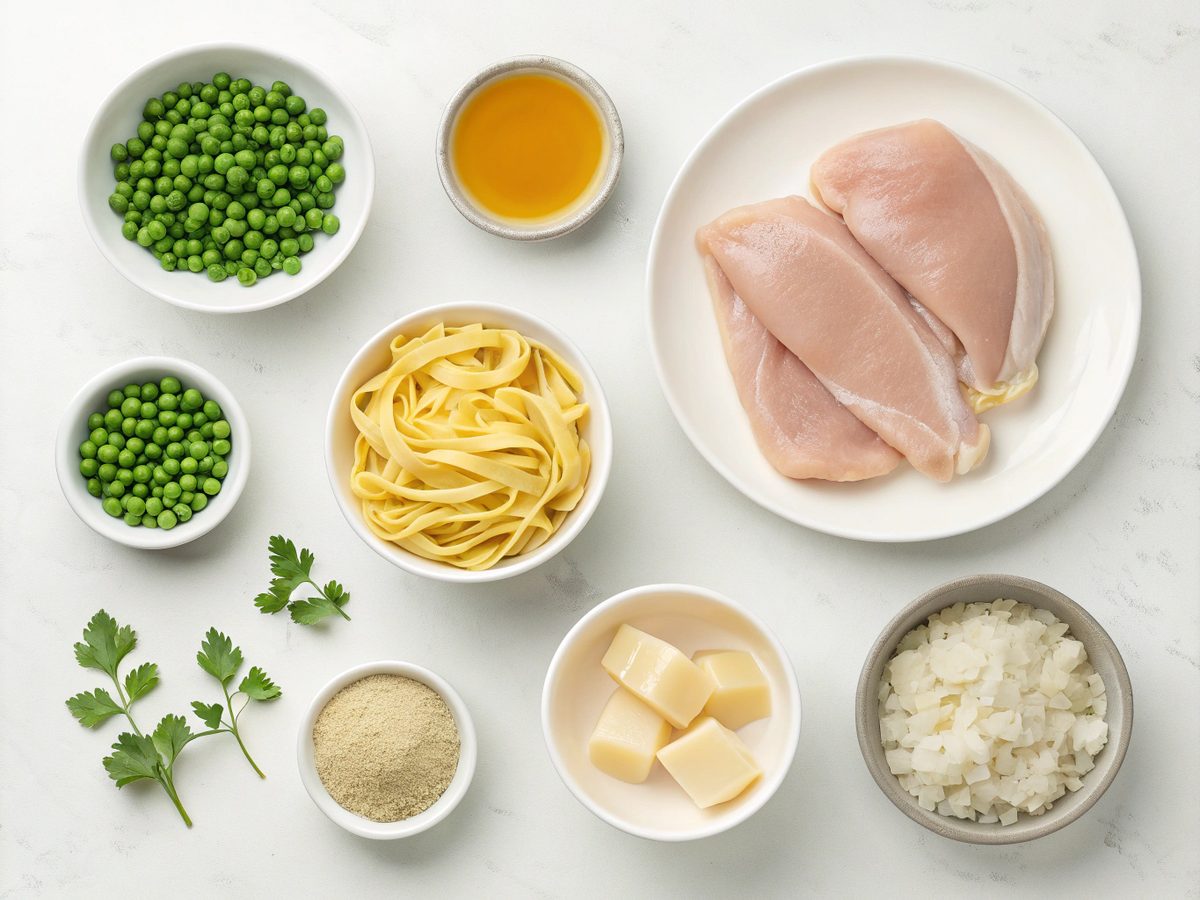Ingredients for One-Pan Chicken Buttered Noodles recipe