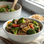 Elegant photo of Beef Broccoli Stir Fry Recipe served hot