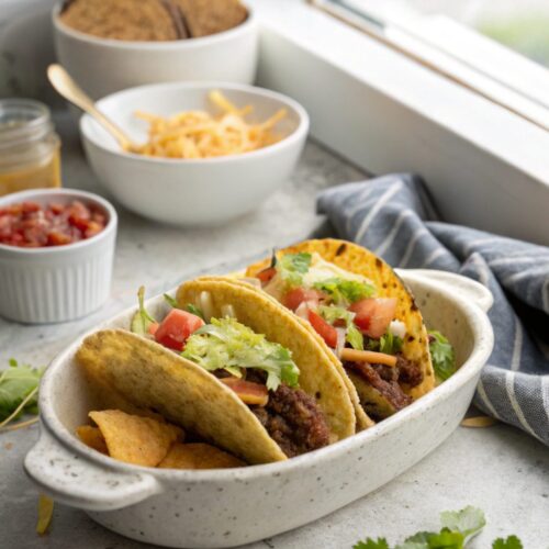 SEO-friendly alt text describing the featured image: Smash Burger Tacos.