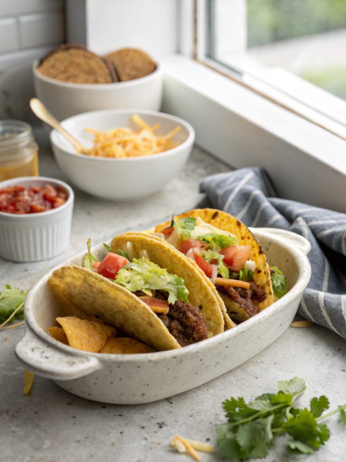 SEO-friendly alt text describing the featured image: Smash Burger Tacos.