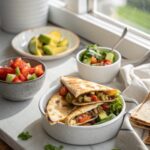 Plate of Smashburger Quesadillas with fresh garnish