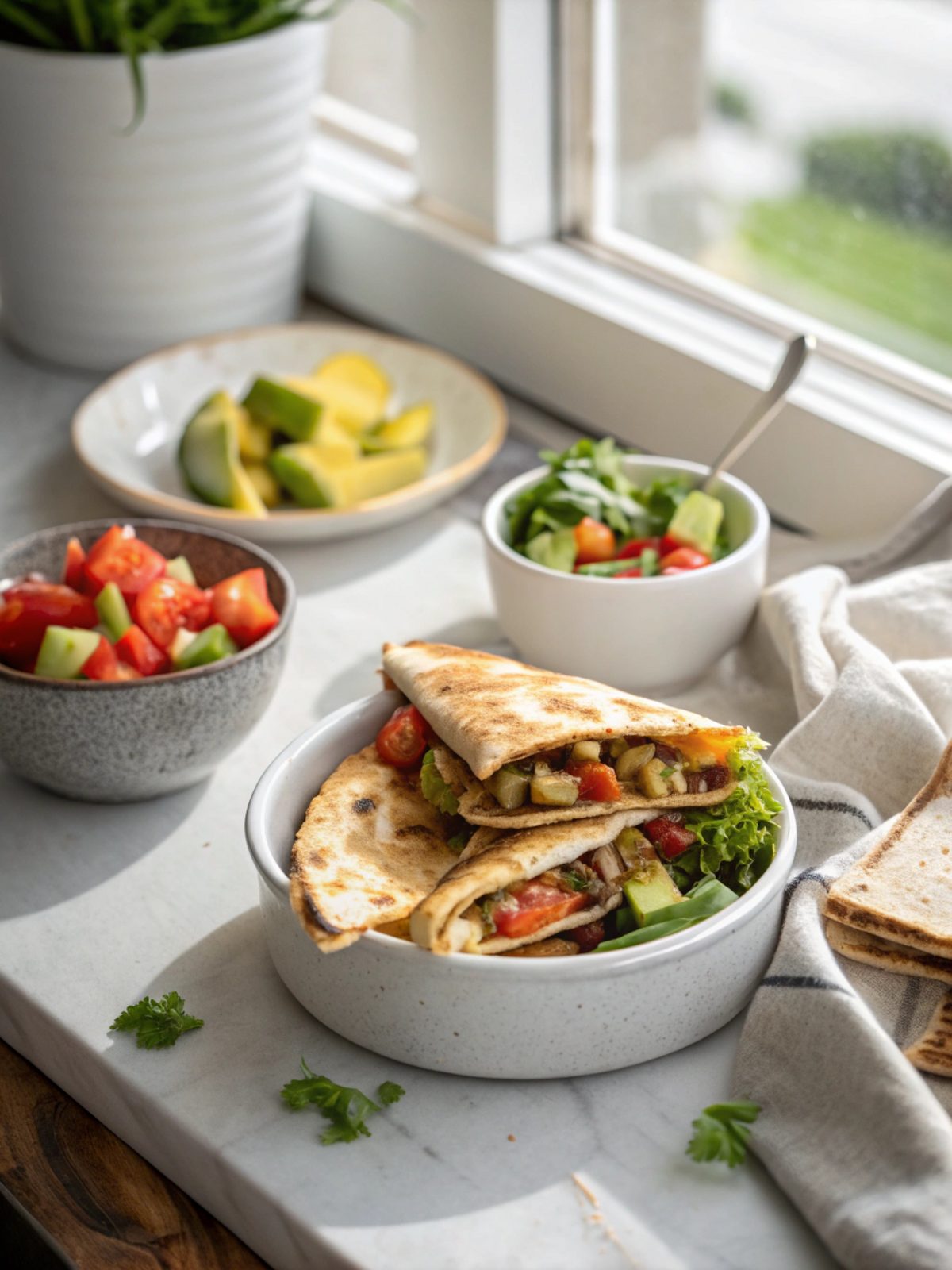 Plate of Smashburger Quesadillas with fresh garnish