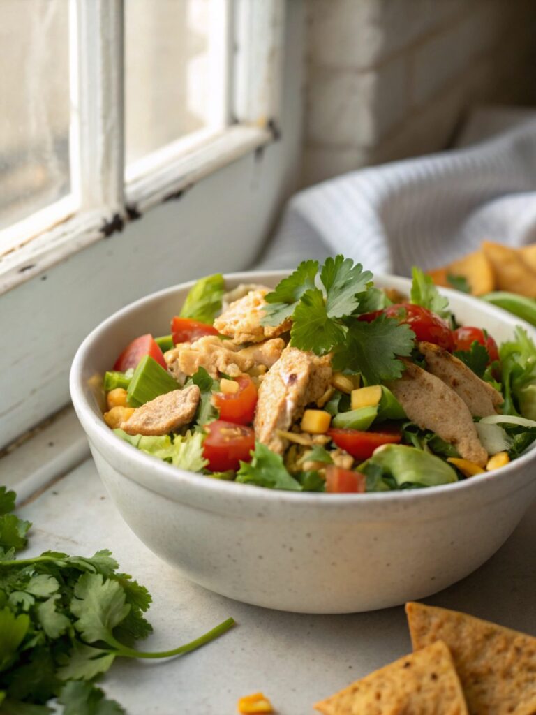SEO-friendly alt text describing the featured image of Southwest Chicken Salad