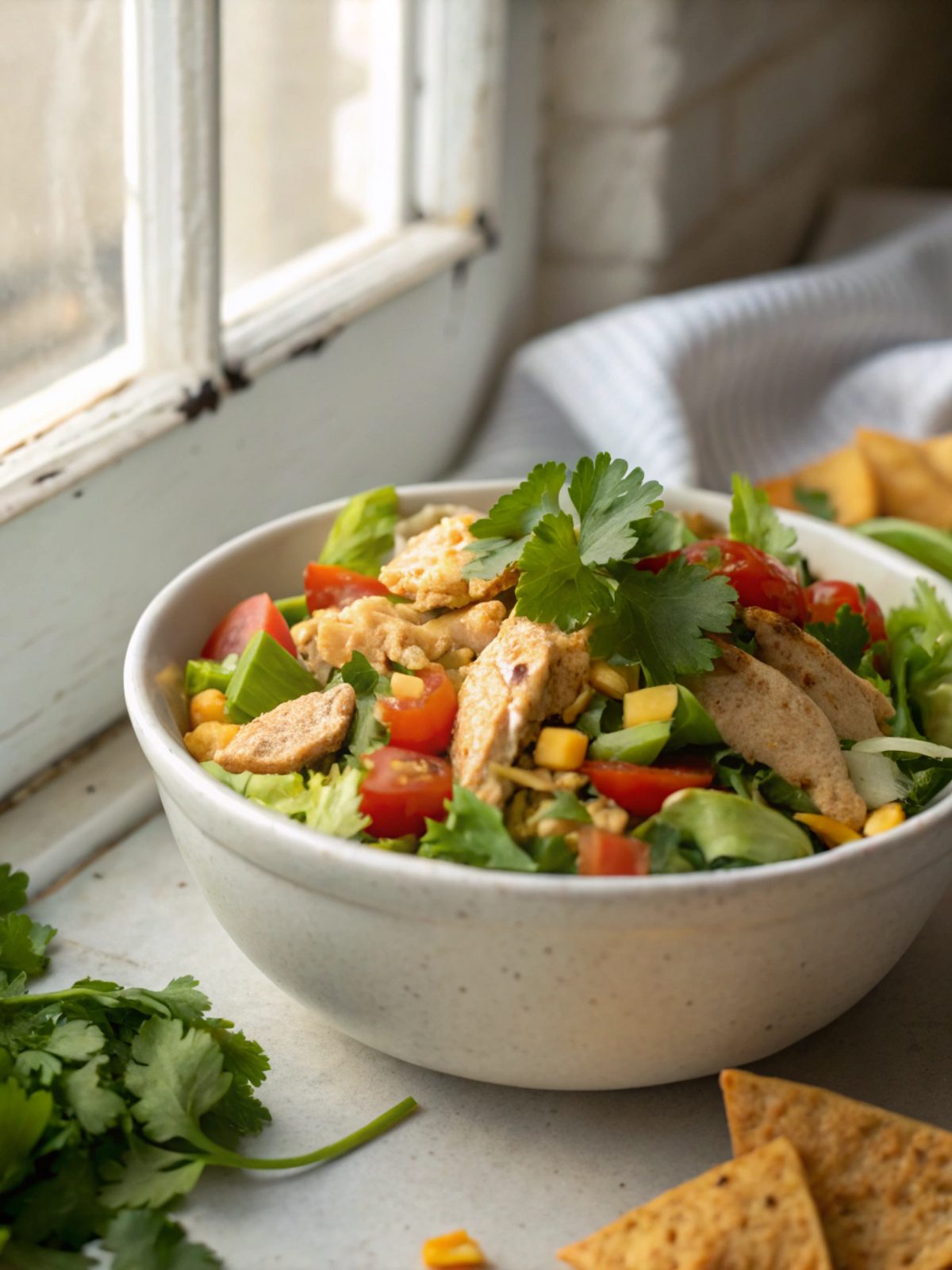 SEO-friendly alt text describing the featured image of Southwest Chicken Salad