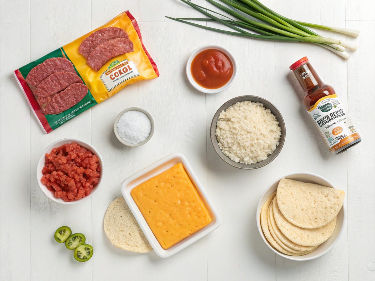 Ingredients for Taco Bell Beefy Melt Burrito Recipe