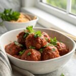 Picture of delectable, tender Italian meatballs