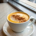 Rich and Creamy Vegan Pumpkin Spice Latte, showing delightful autumn presentation