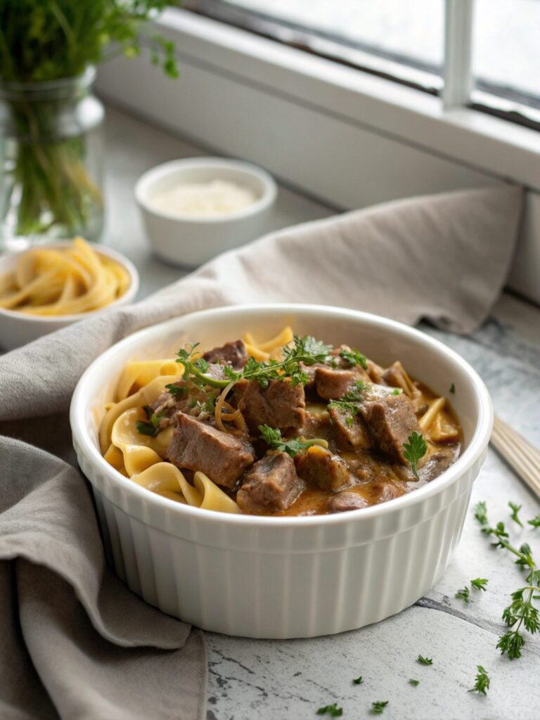 Crockpot Beef Stroganoff Featured Image