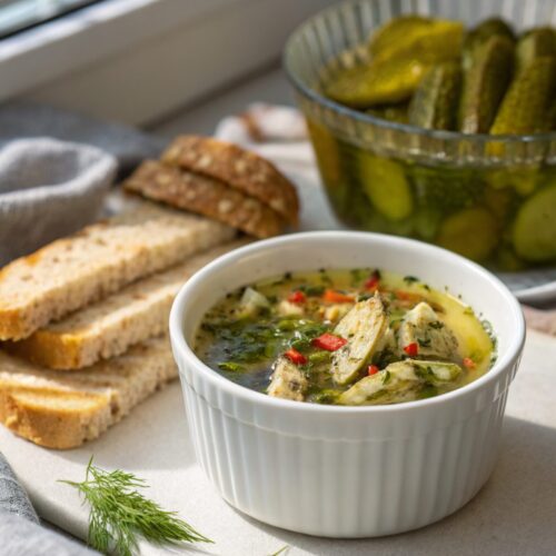 Featured image of Dill Pickle Chicken Marinade, showcasing grilled chicken