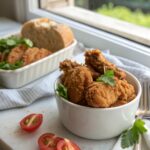 Featured image showing the best fried chicken recipe served hot