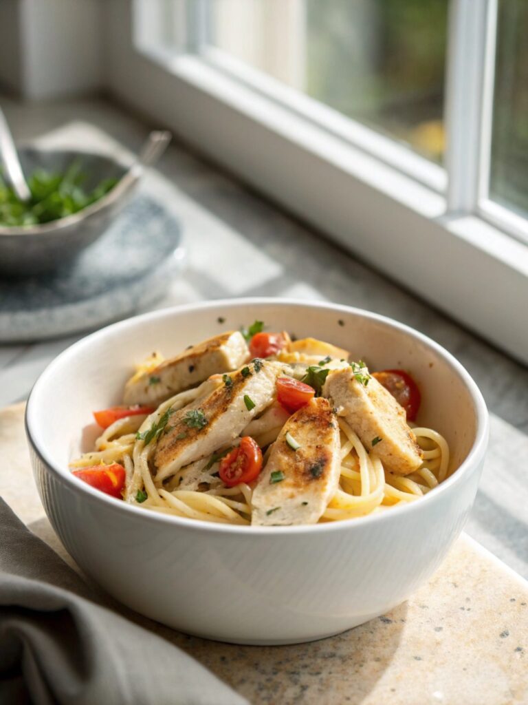 Feature image of Marry Me Chicken Pasta Recipe showcasing creamy dish.