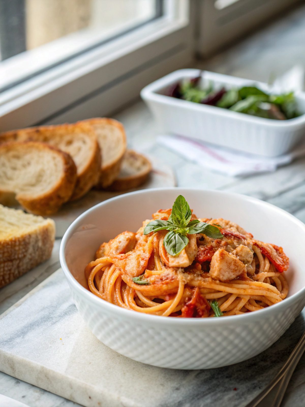 SEO-friendly alt text describing the featured image, including Marry Me Chicken Pasta.