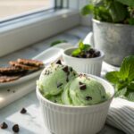 Featured image of Ninja Creami Mint Chocolate Chip Ice Cream served elegantly