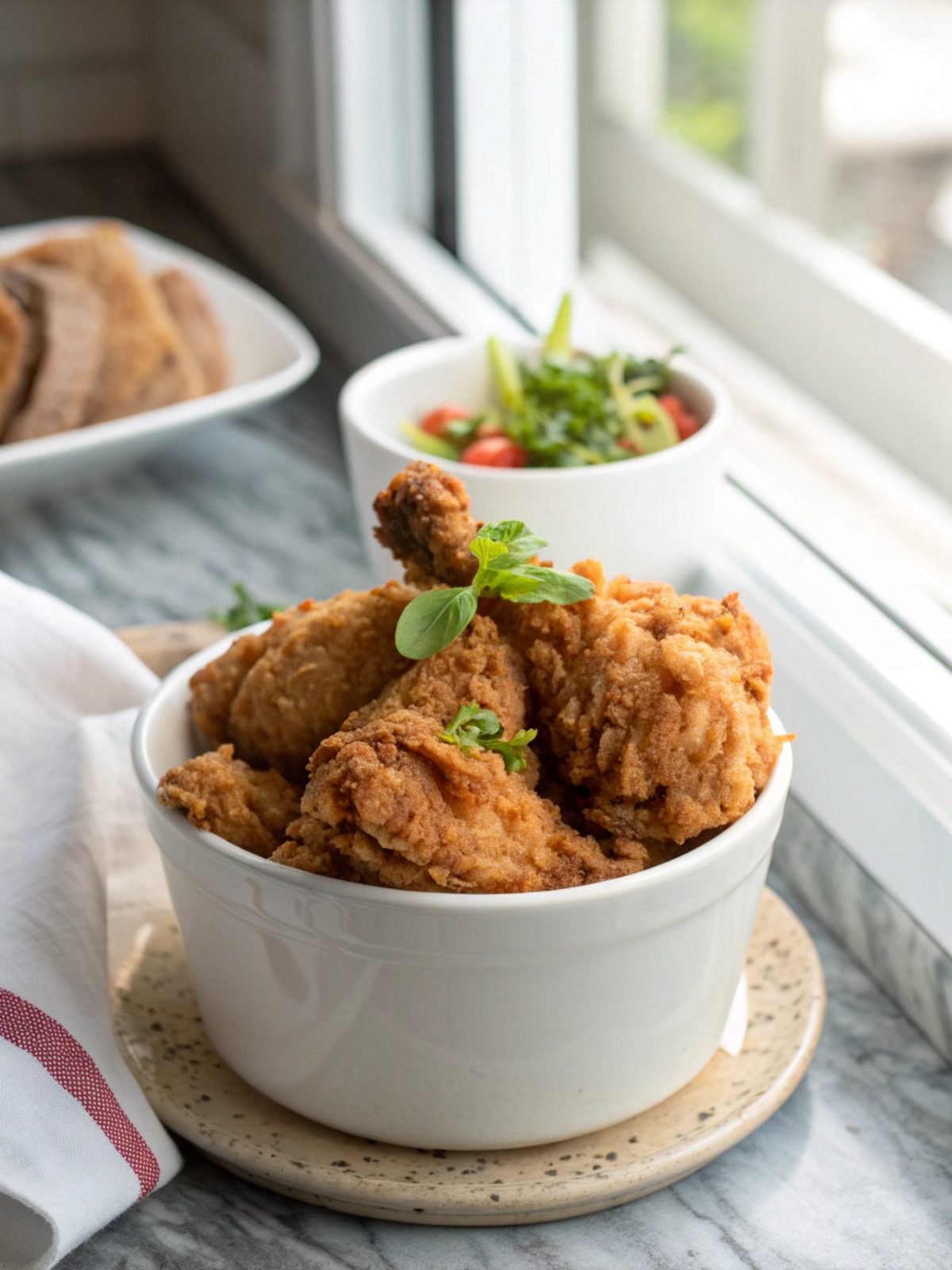 A delicious close-up of Publix Fried Chicken Recipe served